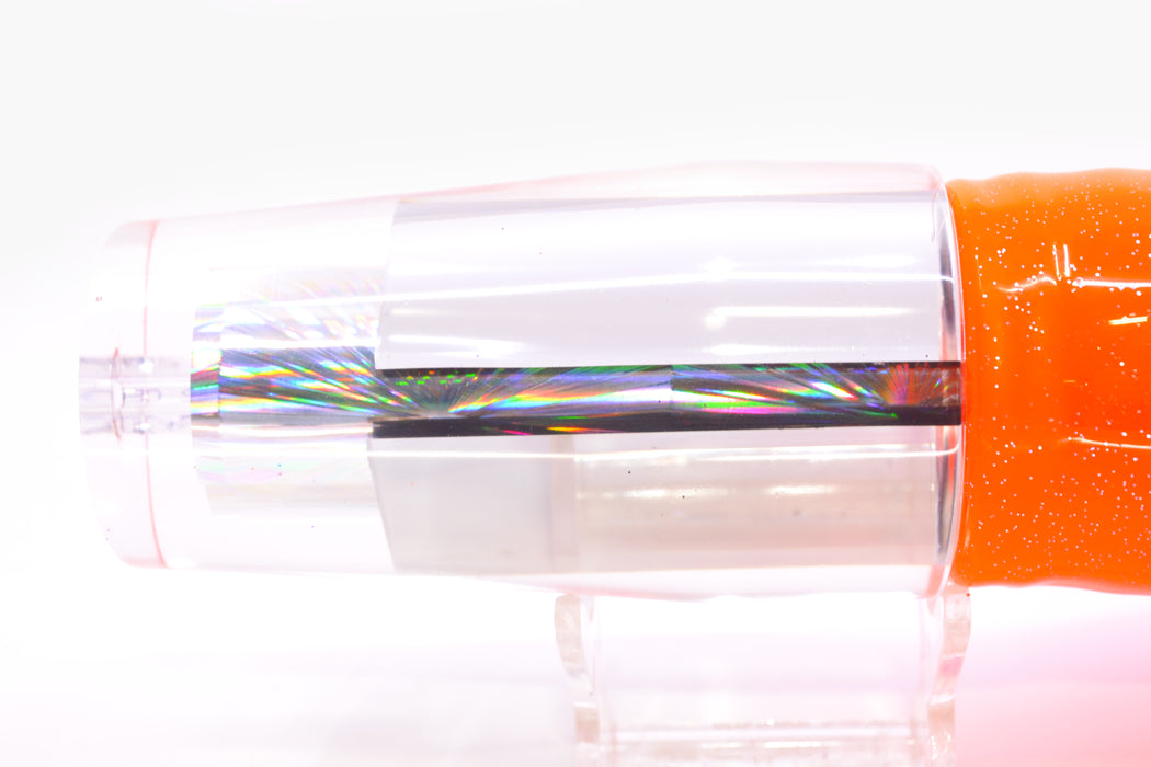 Aloha Lures Mirrored Silver Rainbow Starburst Sundowner 14" 11.5oz Skirted Orange-Pink/Blue
