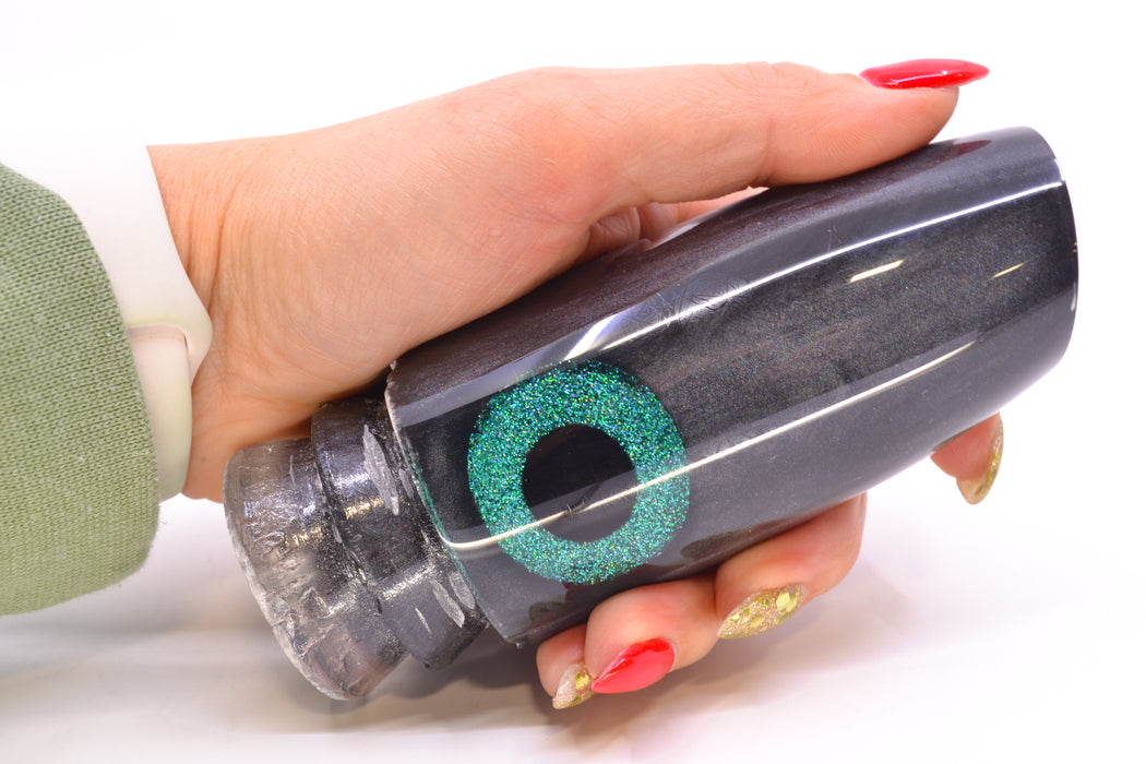 Joe Yee Lures by KEGZ Charcoal Pearl Black-Turquoise Eyes Super Plunger 14" 7.2oz