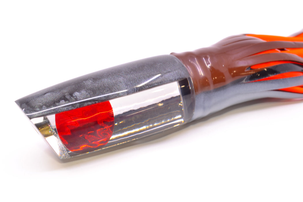 Koya Lures Clear Mirrored Gray Back Small 614 10" 6oz Skirted Root Beer-Petrolero GZE