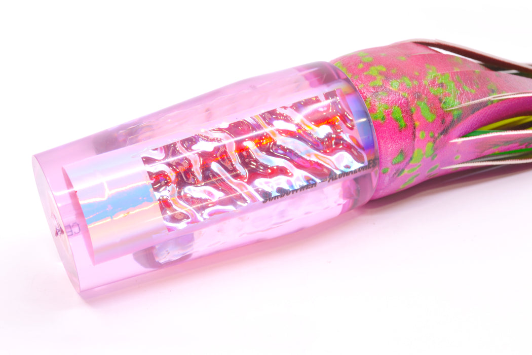 Aloha Lures Pink Rainbow Ice Dichro Sundowner 14" 11.5oz ALV Pink Mahi