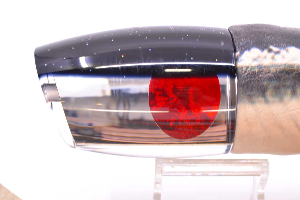 TANTRUM Lures Clear Mirrored Black Back XL Bandit 14" 12.3oz ALV Black Ballyhoo GZE