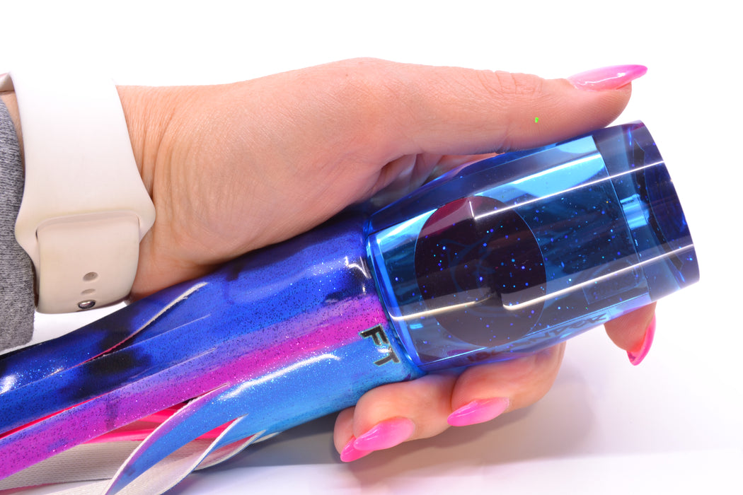 Bonze Lures Ice Blue Mirrored Red Eyes Islander 12" 7.2oz FT Vinyl Blue Dream