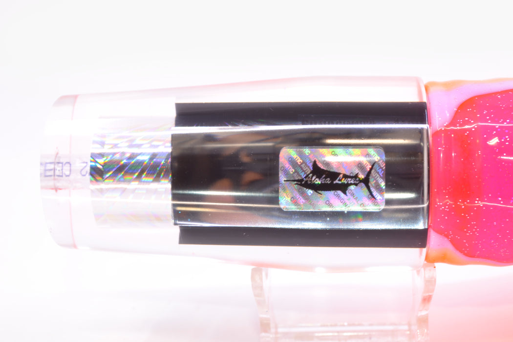 Aloha Lures Mirrored Silver Rainbow Starburst Sundowner 14" 11.5oz Skirted Orange-Pink/Blue