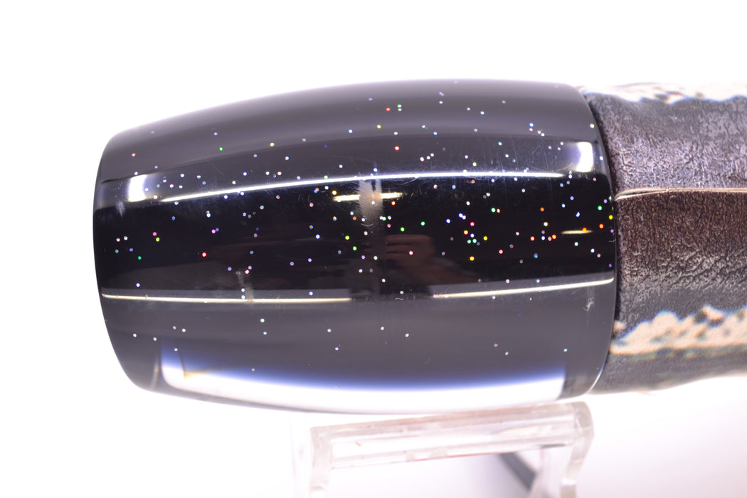 TANTRUM Lures Clear Mirrored Black Back XL Bandit 14" 12.3oz ALV Black Ballyhoo GZE