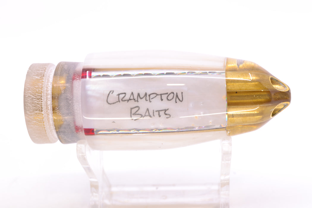 Crampton Baits Real White MOP 4-Hole Bullet 9" 5oz