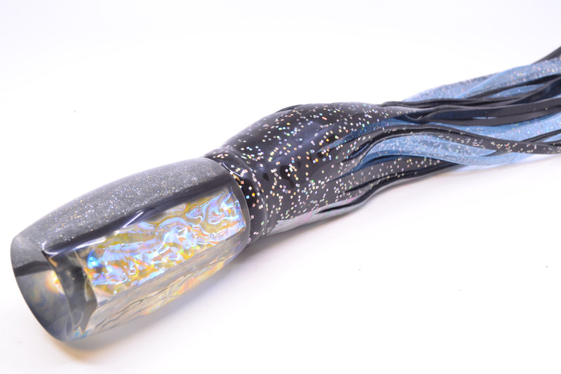 Coggin Lures Ice Dichro Silver-Black Back Tado Mauna Loa Invert 12" 13oz Skirted *The People's Pick*