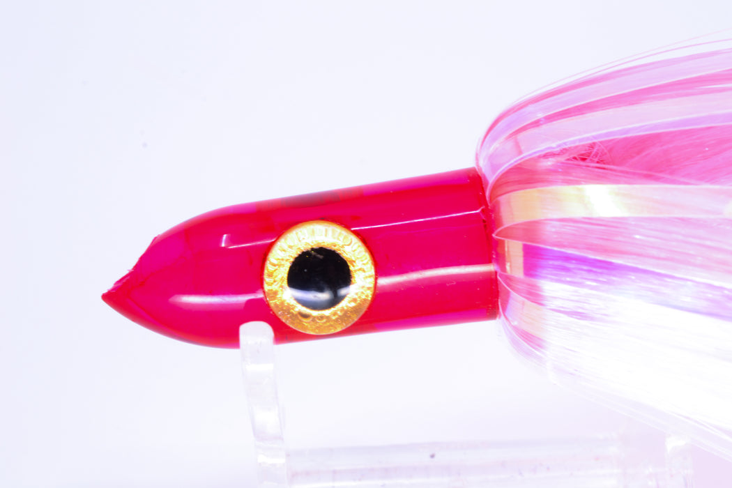 Iland Lures Flasher Series Pink-White Hair Pink Head Jr. Dredge Ilander 6.5" 1oz DJR454F-EPK/EWH
