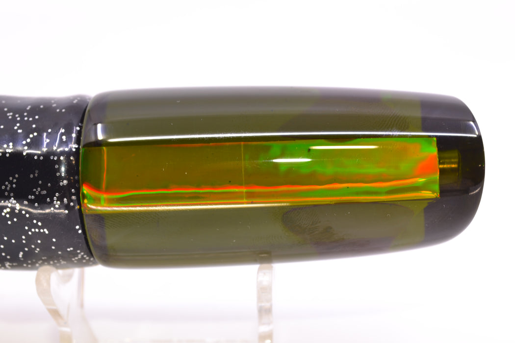 Koya Lures Smoke Rainbow Red Eyes Small 614 10" 6oz Skirted Black-Yellow-Gold GZE