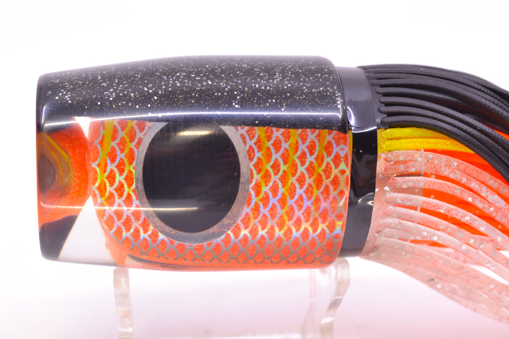 Amaral Lures Orange Pearl Rainbow Scale Yellow Stripes Black Back Super Jararaca 15" 6.7oz