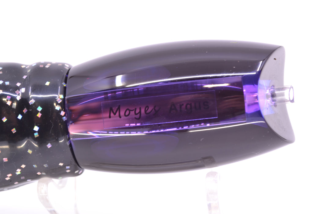 Moyes Lures Purple Mirrored Black Back Medium Argus 12" 6.5oz Skirted Black/Purple