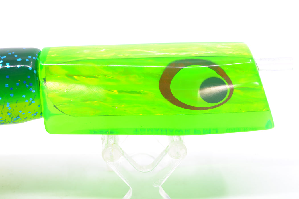 Marlinstar Green Awabi Lead Medium Tomahawk FMJ 9"+ 11.4oz Skirted Mahi GZE