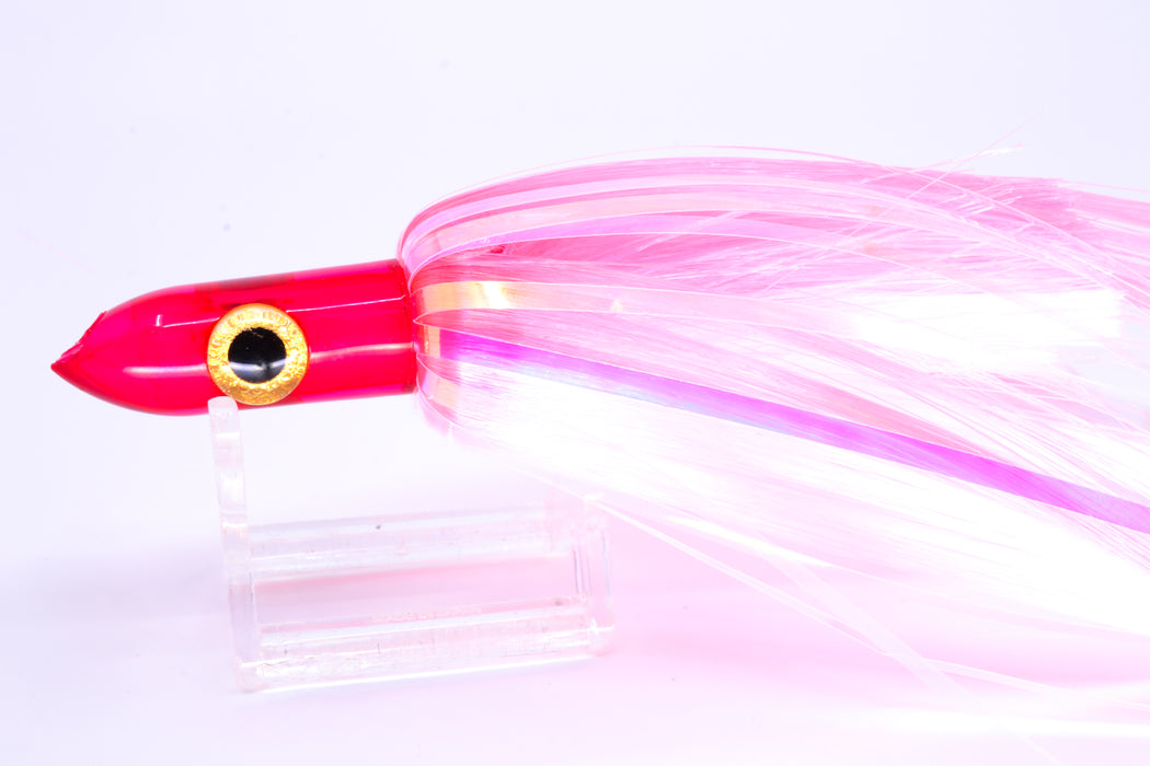 Iland Lures Flasher Series Pink-White Hair Pink Head Jr. Dredge Ilander 6.5" 1oz DJR454F-EPK/EWH