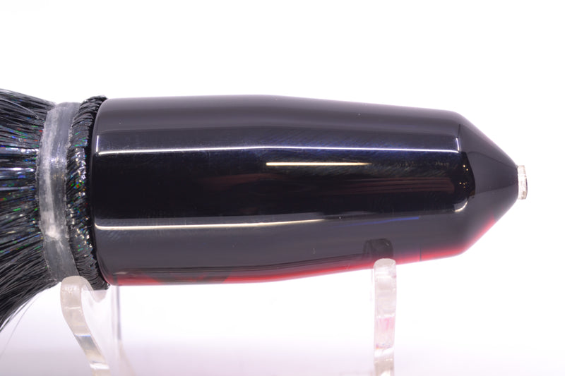 Moyes Lures Red Mirrored Black Back Sicario Bullet 8" 4.8oz Strobez Black/Red