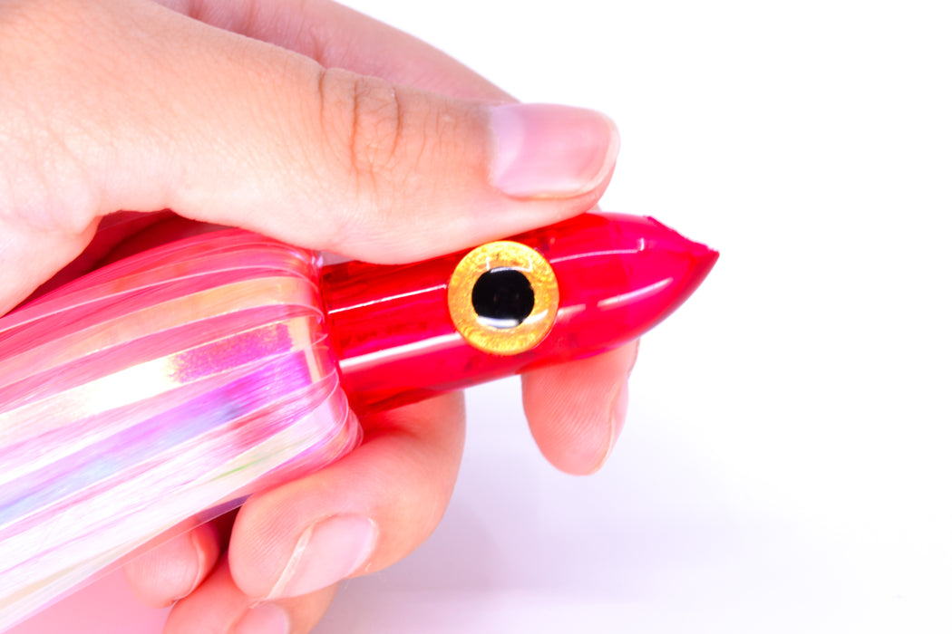 Iland Lures Flasher Series Pink-White Hair Pink Head Jr. Dredge Ilander 6.5" 1oz DJR454F-EPK/EWH