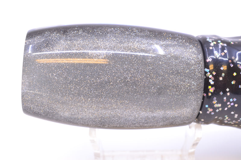 Coggin Lures Ice Dichro Silver-Black Back Tado Mauna Loa Invert 12" 13oz Skirted *The People's Pick*
