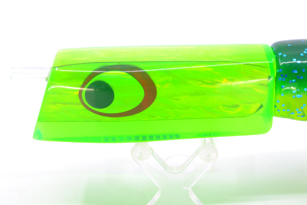 Marlinstar Green Awabi Lead Medium Tomahawk FMJ 9"+ 11.4oz Skirted Mahi GZE