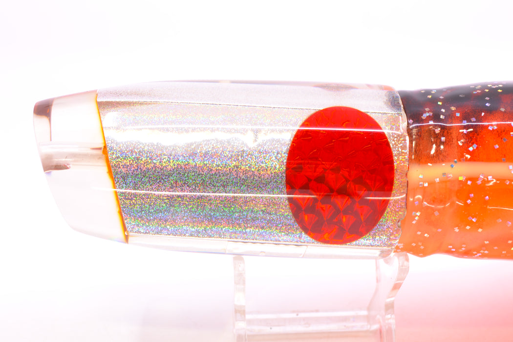 Joe Yee Lures by KEGZ Silver Rainbow Pearl Red Eyes Super Plunger 14" 12.3oz Skirted