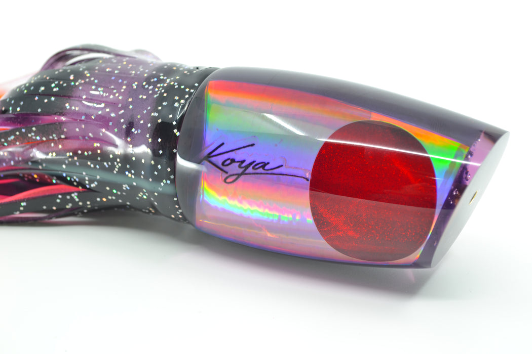 Koya Lures Lavender Rainbow Purple Pearl Red Eyes Large Poi Dog 16" 16oz Skirted