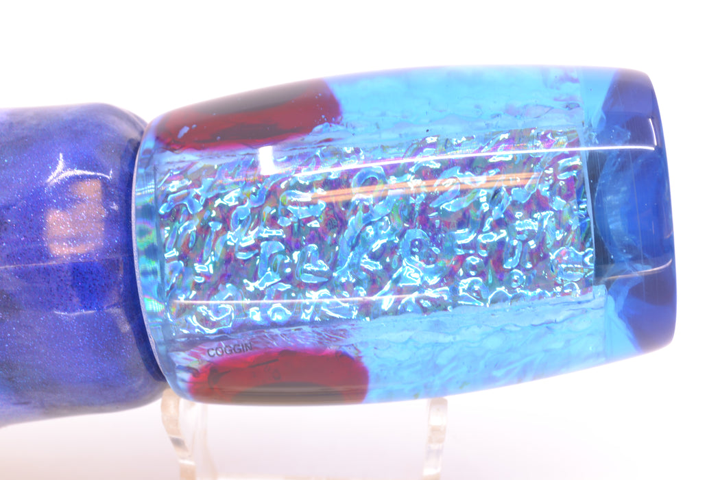 Coggin Lures Ice Blue Dichro Tado Mauna Kea Invert 14" 16.5oz FT Vinyl Aku Revisited