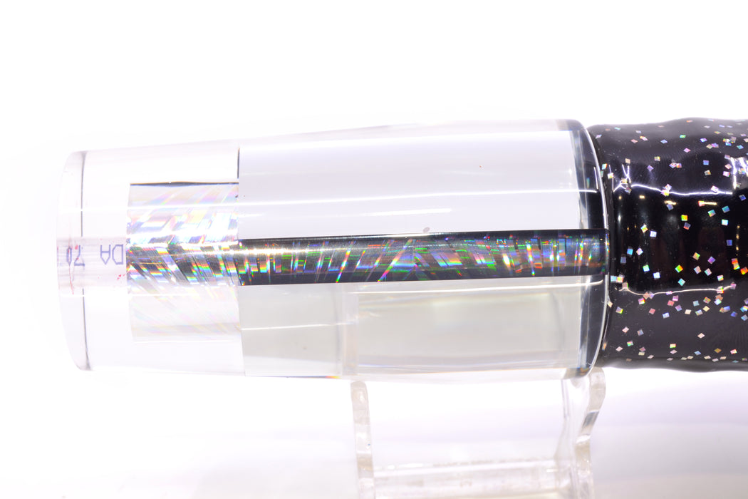 Aloha Lures Mirrored Silver Rainbow Starburst Sundowner 14" 11.5oz Skirted Black/Purple