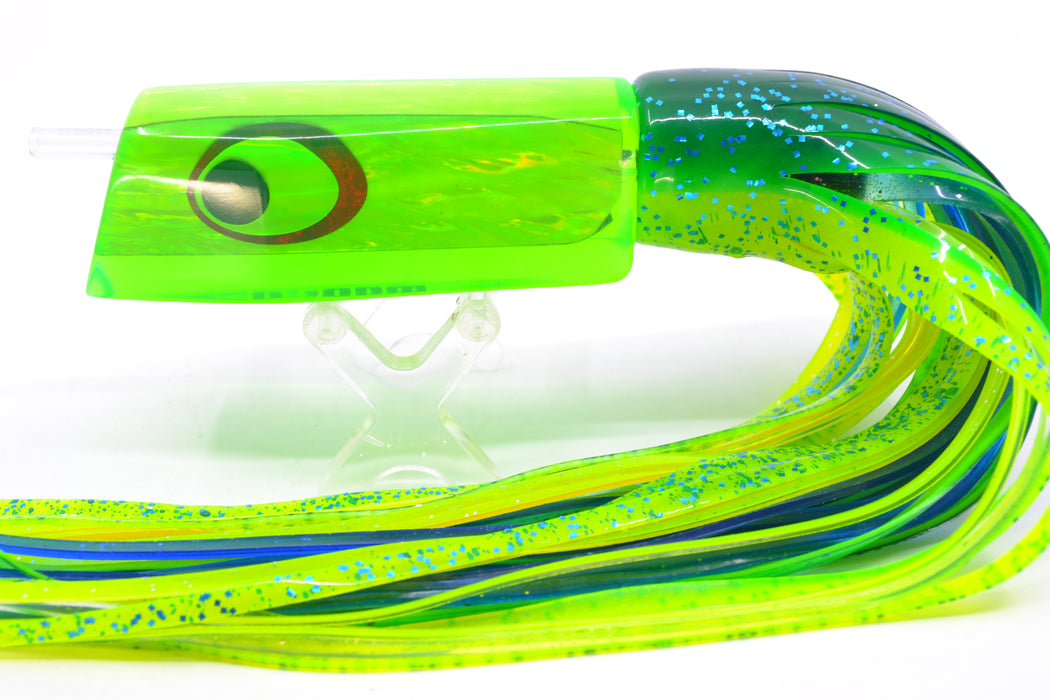 Marlinstar Green Awabi Lead Medium Tomahawk FMJ 9"+ 11.4oz Skirted Mahi GZE