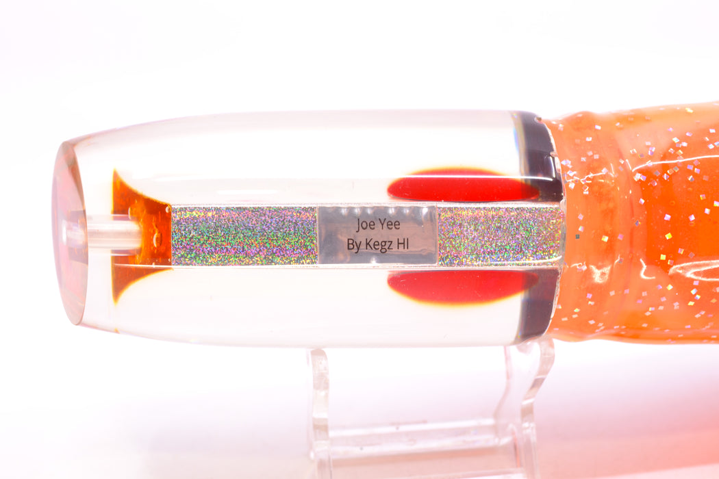 Joe Yee Lures by KEGZ Silver Rainbow Pearl Red Eyes Super Plunger 14" 12.3oz Skirted