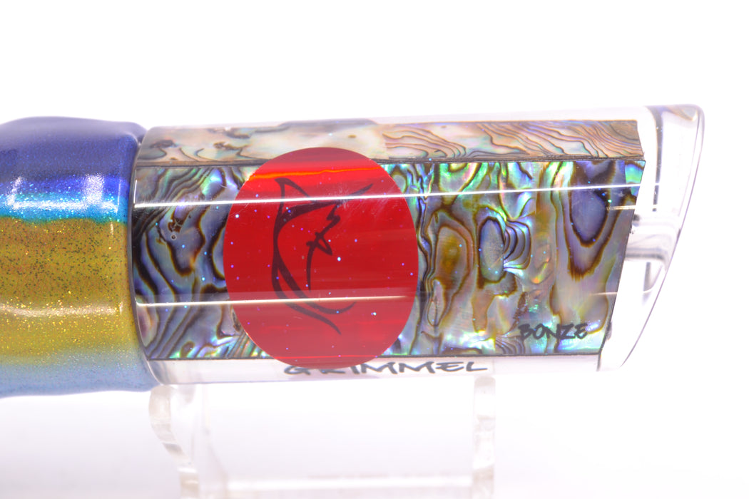 Bonze Lures Paua Shell Red Eyes Grimmel 12" 8.6oz FT Vinyl Yellowfin Tuna