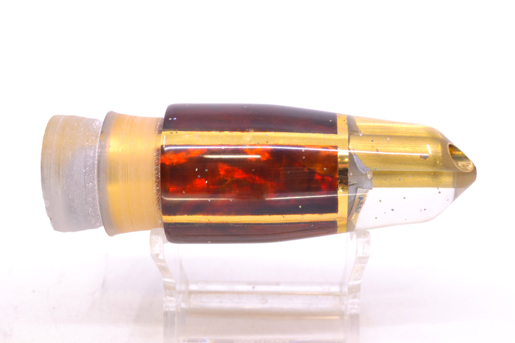 Tanigawa Lures Root Beer MOP Gold Wrap 2-Hole Bullet 9"+ 7.8oz GZE