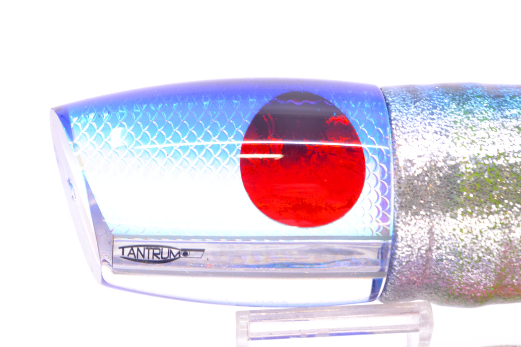 TANTRUM Lures Ice Rainbow Scale Blue Back XL Bandit 14" 13oz Skirted Blue Aurora GZE