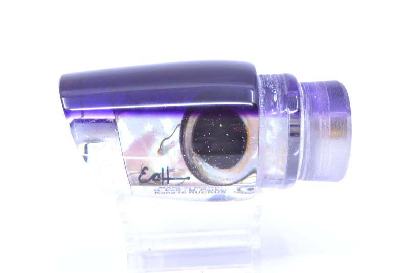 Marlin Magic Lures White Abalone Purple Back Taxi Eyes Ruckus 12" 7.2oz GZE