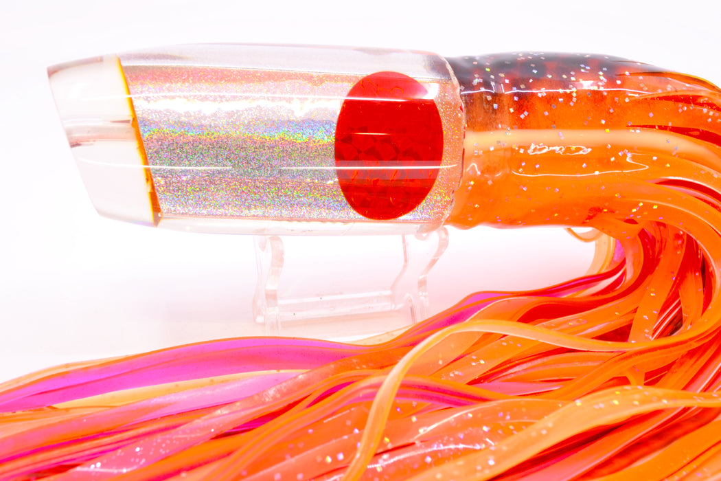 Joe Yee Lures by KEGZ Silver Rainbow Pearl Red Eyes Super Plunger 14" 12.3oz Skirted