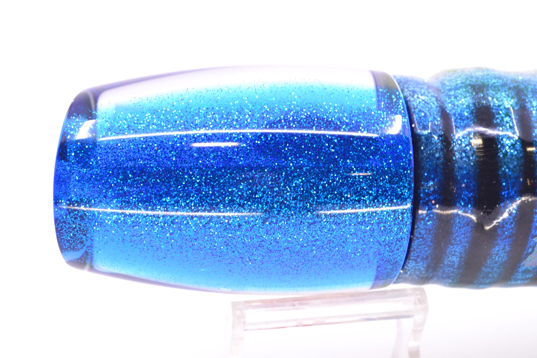 TANTRUM Lures Ice Rainbow Scale Blue Back XL Bandit 14" 13oz Skirted Blue Aurora GZE