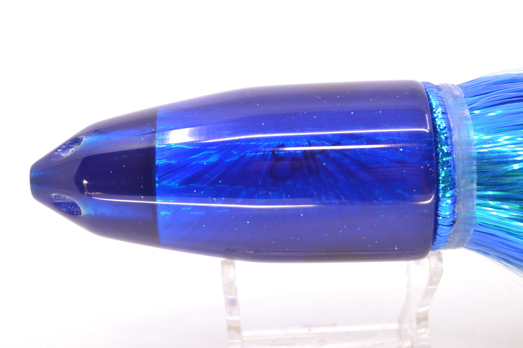 Marlin Magic Lures Blue Starburst Big Blue Jet 12" 17.5oz Strobez Blue-White/Pink-Yellow