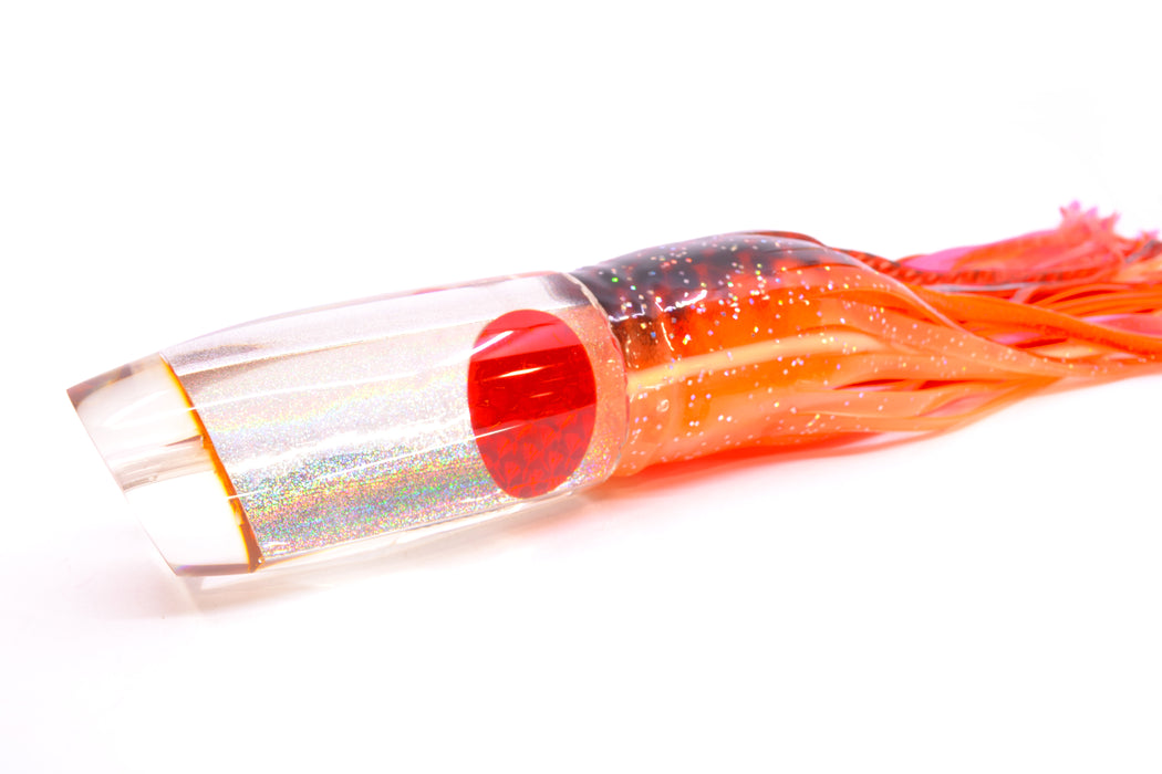 Joe Yee Lures by KEGZ Silver Rainbow Pearl Red Eyes Super Plunger 14" 12.3oz Skirted