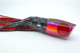 Koya Lures Red Rainbow Red Glitter Pearl Red Eyes Large Poi Dog 16" 16oz Skirted