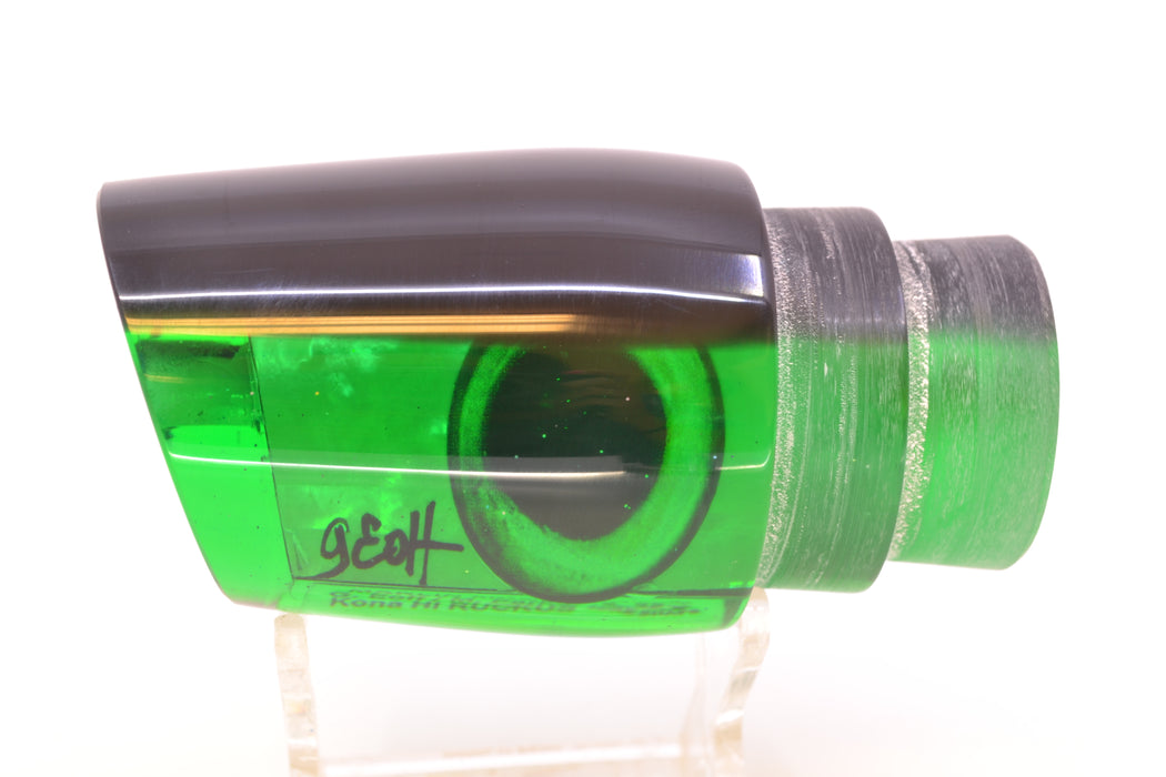 Marlin Magic Lures Green MOP Black Back Taxi Eyes Ruckus 12" 7.2oz