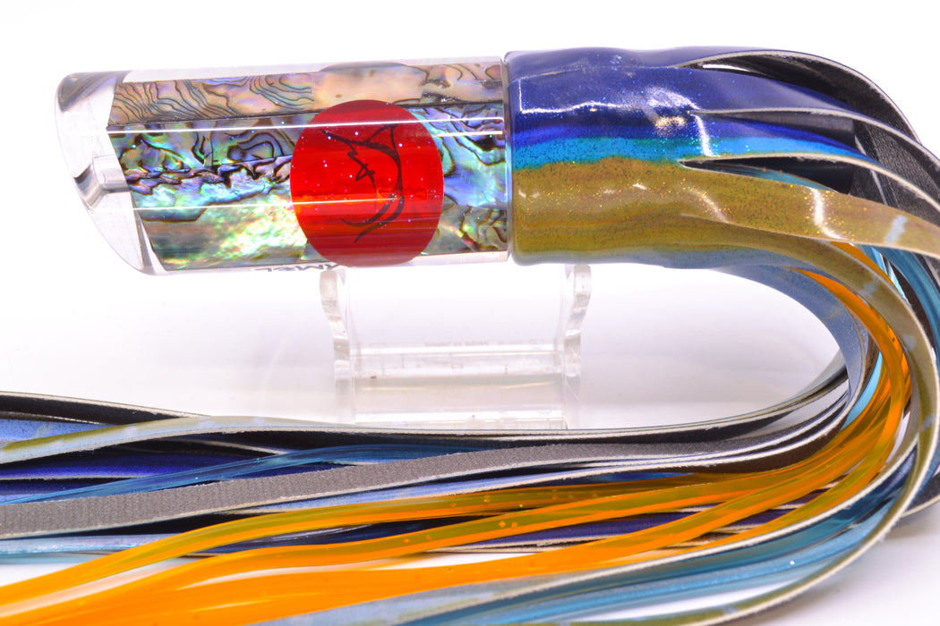 Bonze Lures Paua Shell Red Eyes Grimmel 12" 8.6oz FT Vinyl Yellowfin Tuna