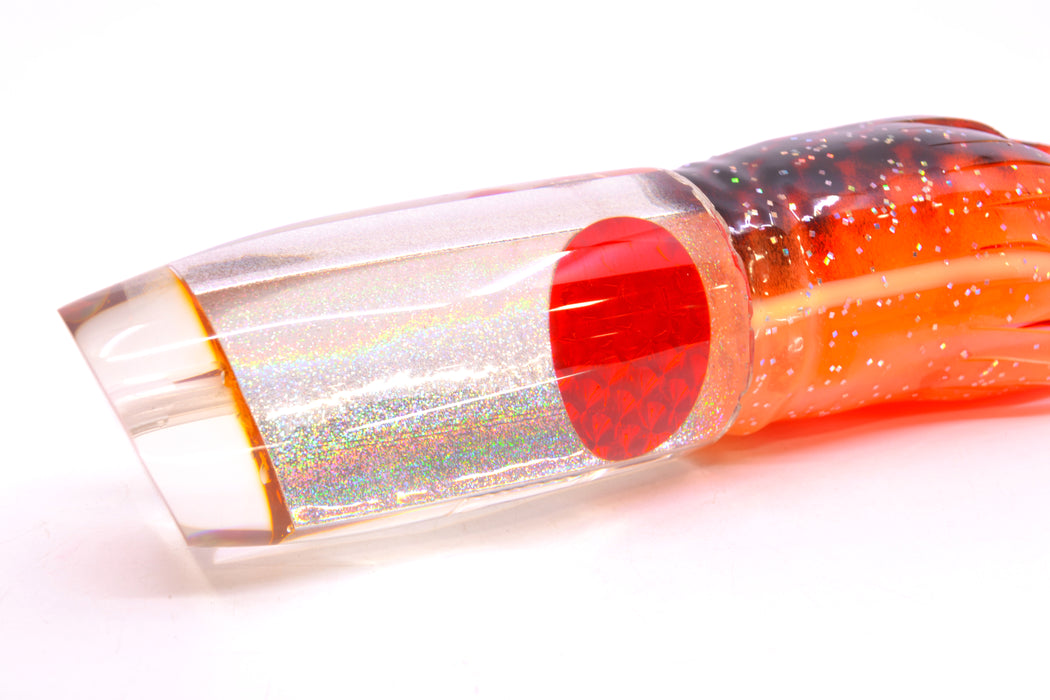 Joe Yee Lures by KEGZ Silver Rainbow Pearl Red Eyes Super Plunger 14" 12.3oz Skirted