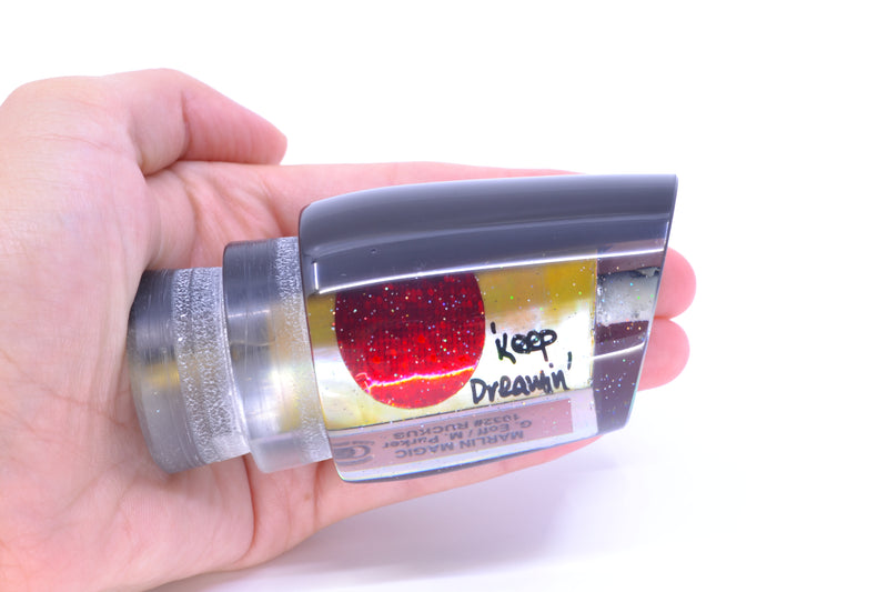 Marlin Magic Lures "Keep Dreamin" Golden MOP Black Back Red Eyes 1032# Ruckus 12" 7.2oz GZE
