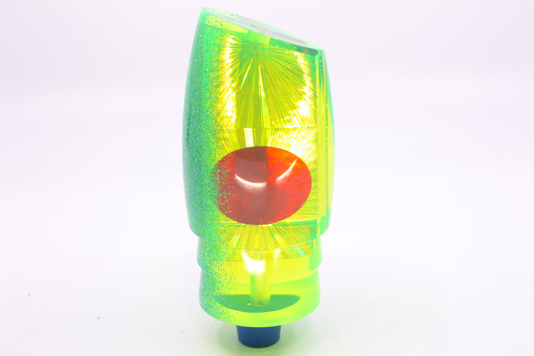 TANTRUM Lures Chartreuse Rainbow Starburst Ice Blue Back Red Eyes XL Bandit 14" 9.7oz GZE