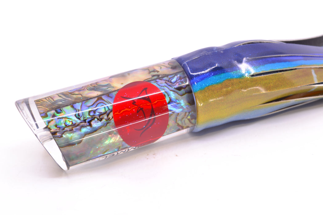 Bonze Lures Paua Shell Red Eyes Grimmel 12" 8.6oz FT Vinyl Yellowfin Tuna