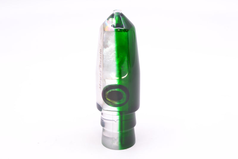 Moyes Lures White MOP Green Back Taxi Eyes Sicario Bullet 8" 4oz