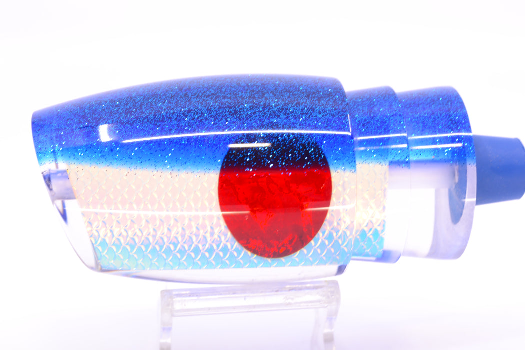 TANTRUM Lures Ice Rainbow Scale Blue Glitter Back Red Eyes XL Bandit 14" 9.7oz GZE