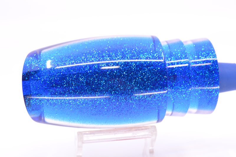 TANTRUM Lures Ice Rainbow Scale Blue Glitter Back Red Eyes XL Bandit 14" 9.7oz