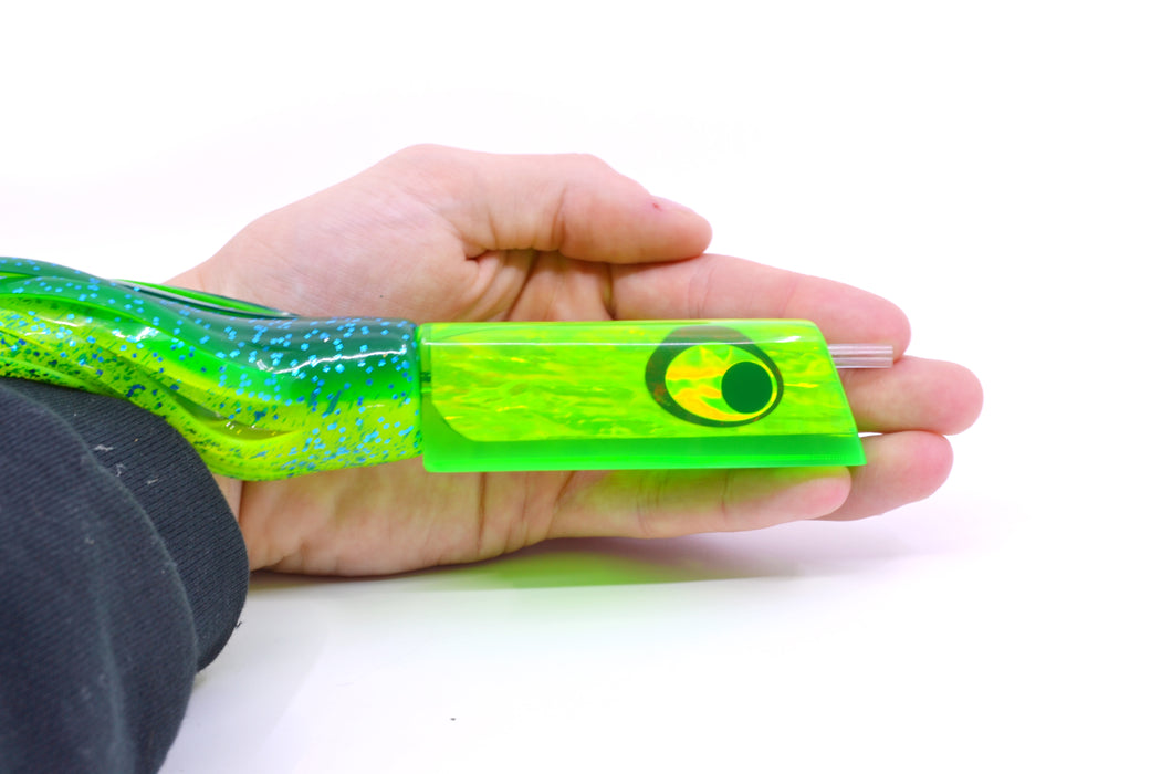 Marlinstar Green Awabi Lead Medium Tomahawk FMJ 9"+ 11.4oz Skirted Mahi GZE