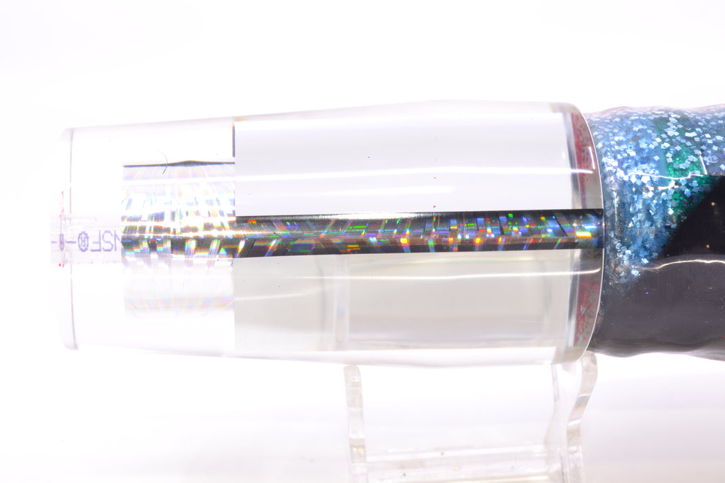 Aloha Lures Mirrored Silver Rainbow Starburst Sundowner 14" 11.5oz Skirted Evil