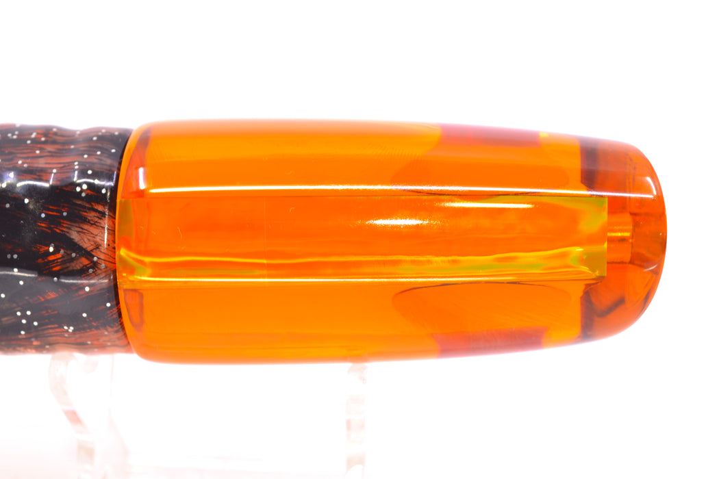 Koya Lures Amber Rainbow Red Eyes Small 614 10" 6oz Skirted Root Beer-Petrolero