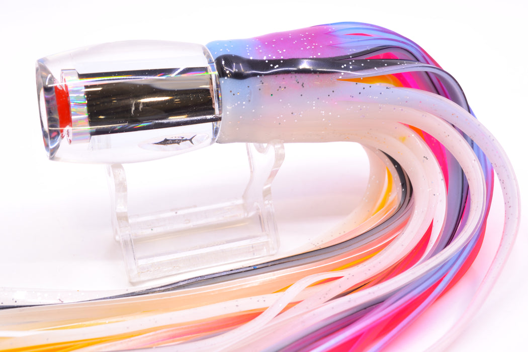 Aloha Lures Mirrored Silver Rainbow Starburst Medium Beauty 9" 5.5oz Skirted Gay Bob GZE