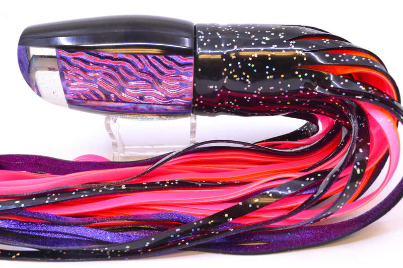 Marlin Magic Purple-Pink Lava Black Back Super Digga Dog 16" 15.5oz Skirted Black