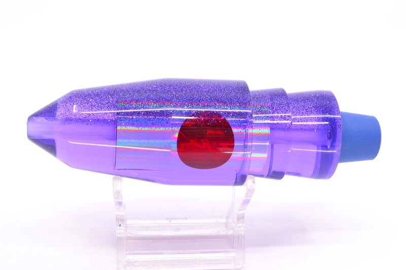 TANTRUM Lures Purple Rainbow Purple Glitter Back Red Eyes Large Bullet 12" 7.5oz